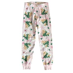 C Hanna Andersson Pink Tree and Deer Girls Pajama Bottom Size 5 Years NWOT